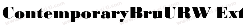 ContemporaryBruURW ExtBol字体转换